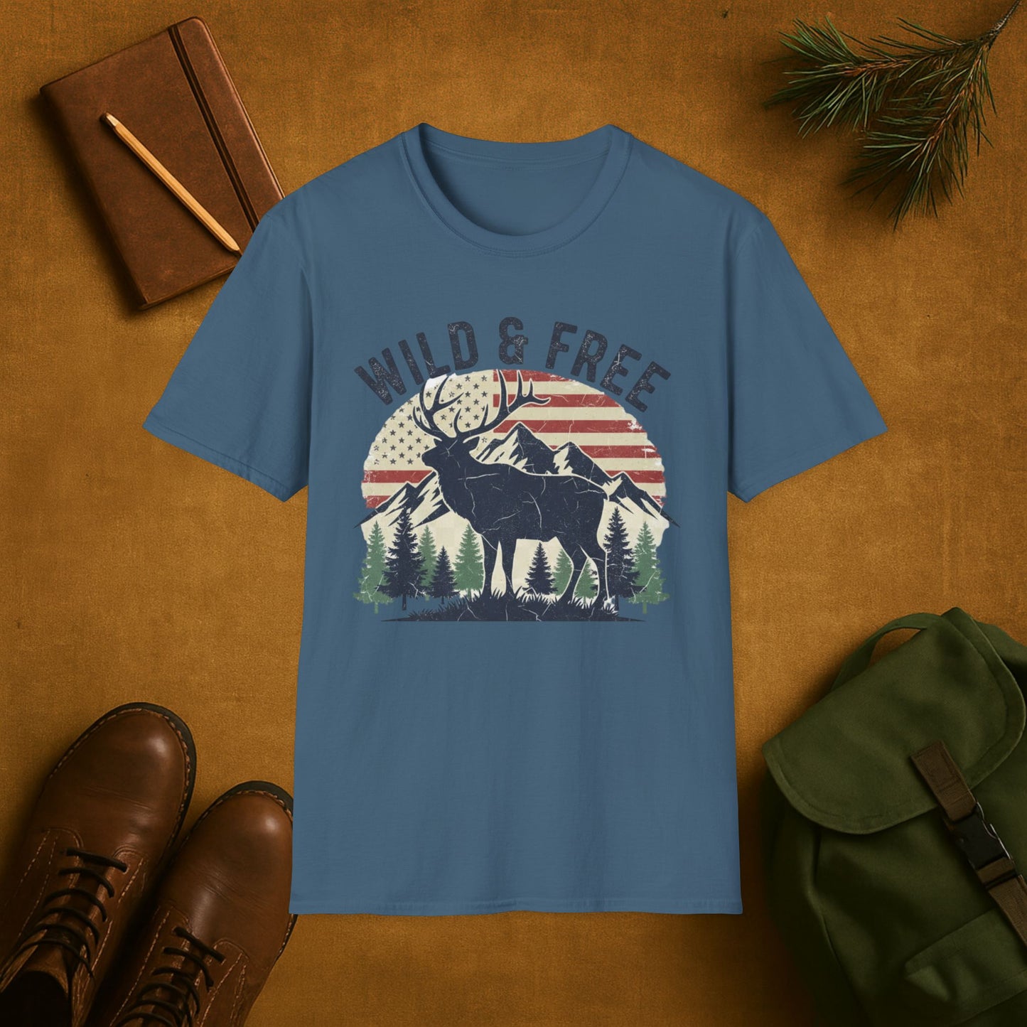 Wild And Free Elk T-Shirt