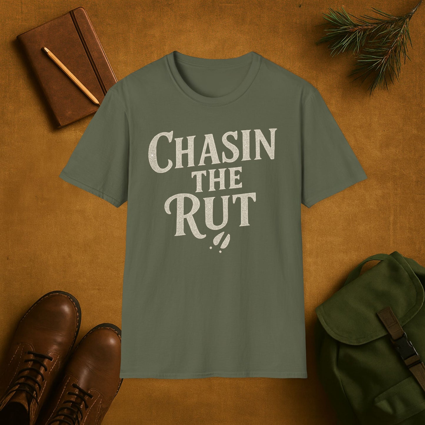 Chasin the Rut Deer Track Hunting T-Shirt
