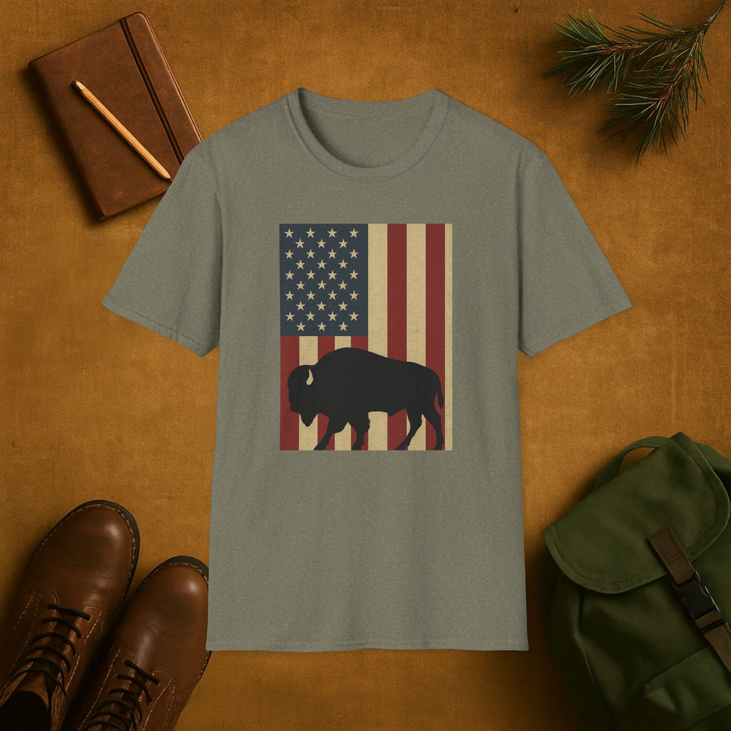 Old Glory Buffalo T-Shirt