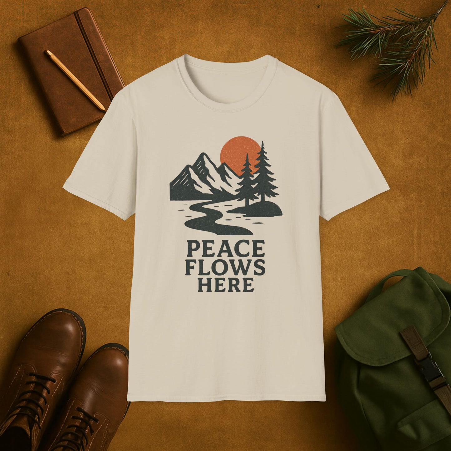 Peace Flows Here T-Shirt