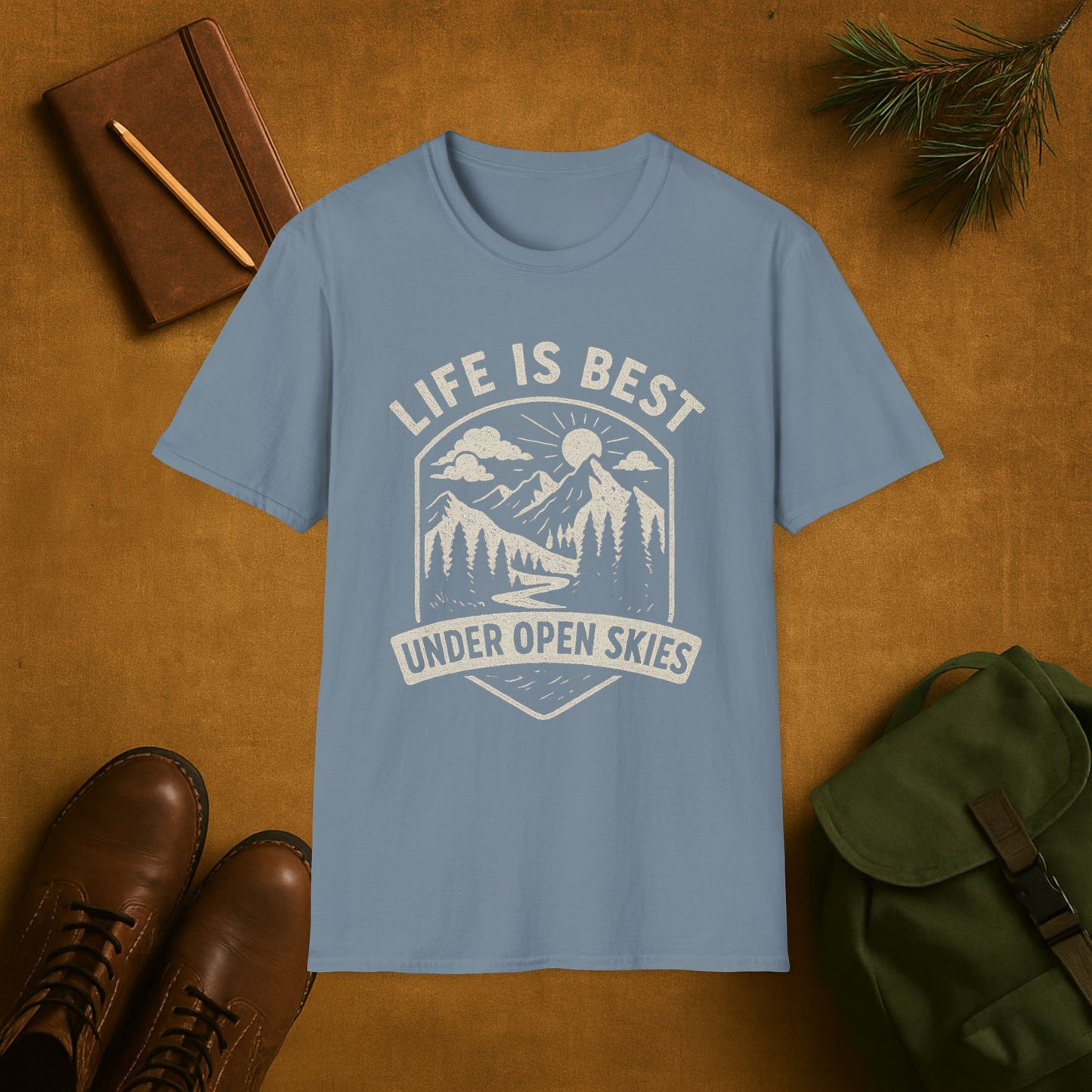 Life Is Best Under Open Skies T-Shirt