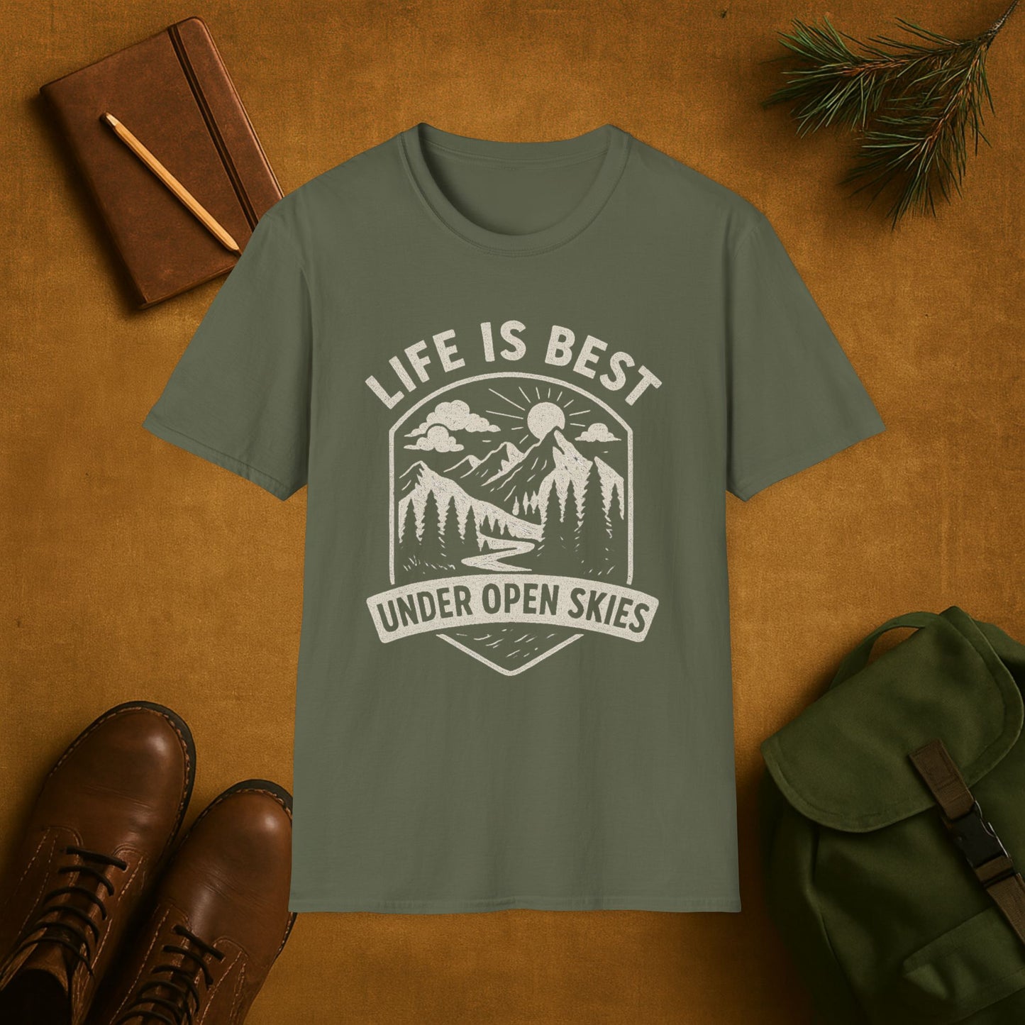 Life Is Best Under Open Skies T-Shirt