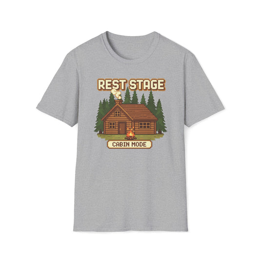 8-Bit Rest Stage Cabin Mode T-Shirt