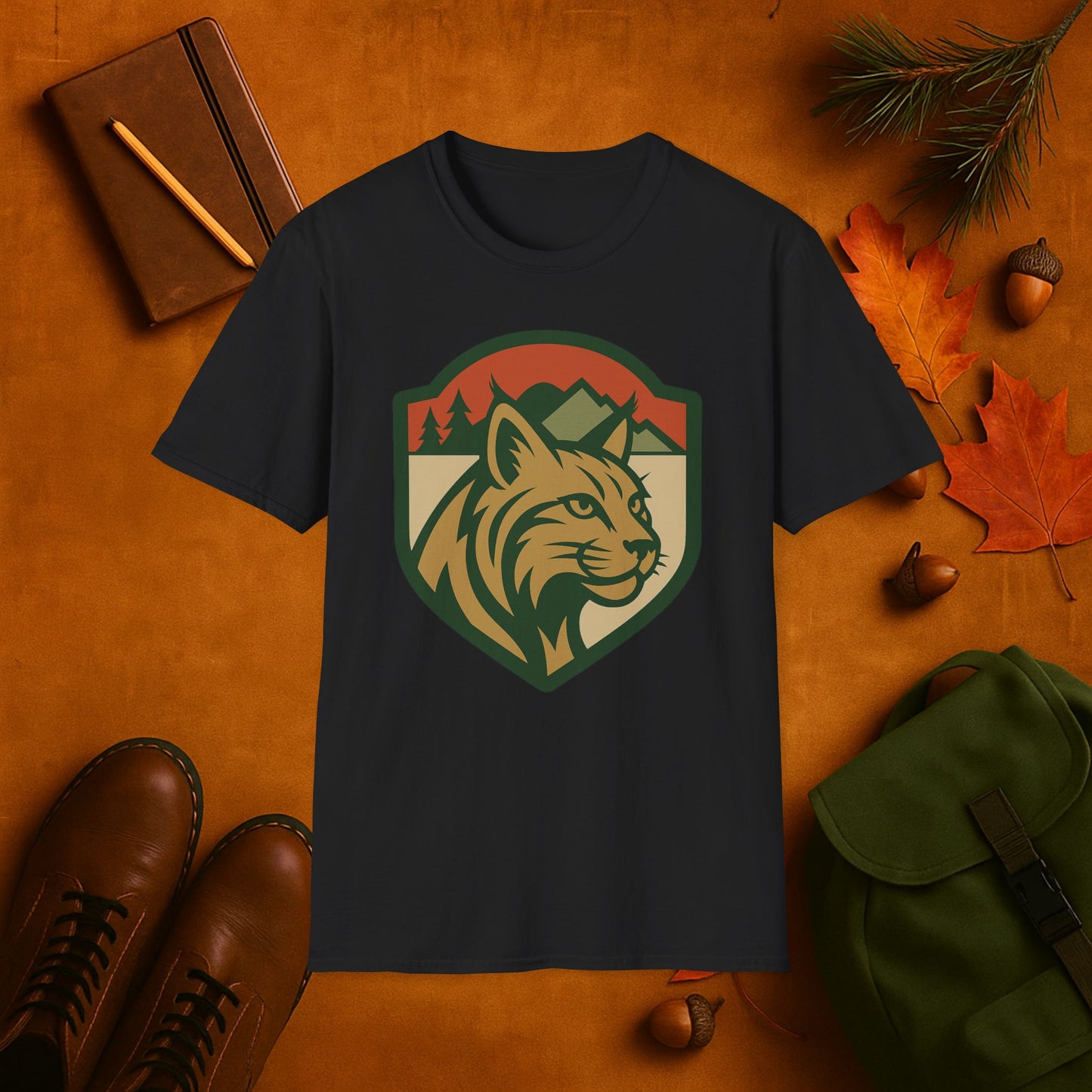 Lynx Fall Badge T-Shirt