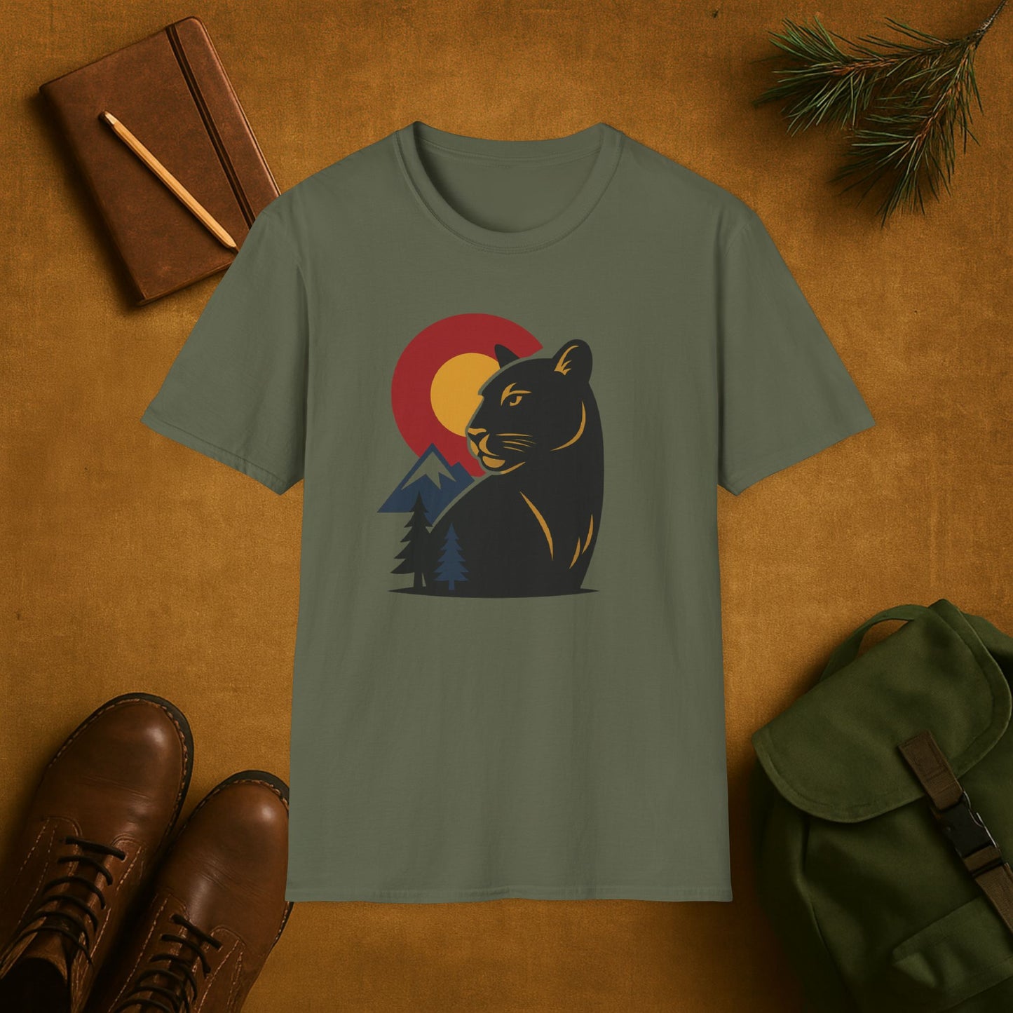 Colorado Wilderness Mountain Lion T-shirt