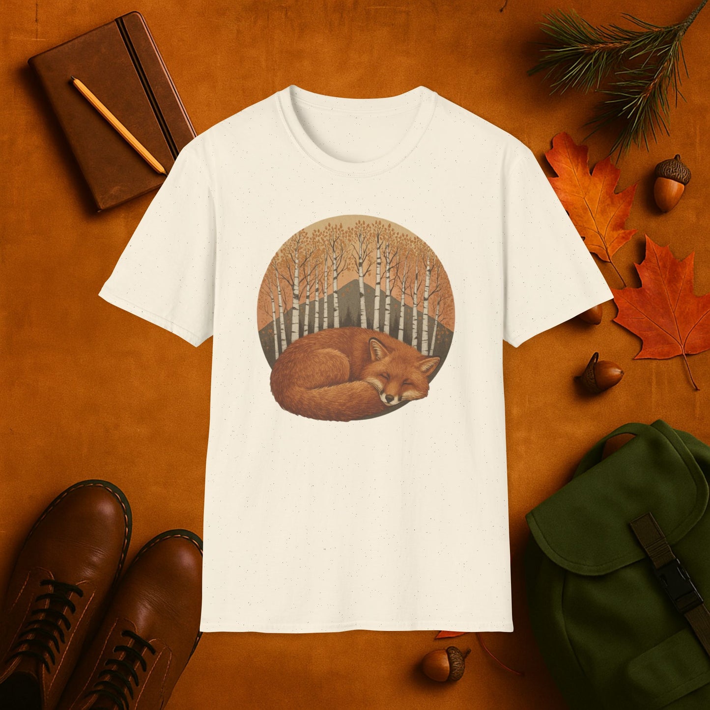 Sleepy Fox Fall Aspens T-Shirt