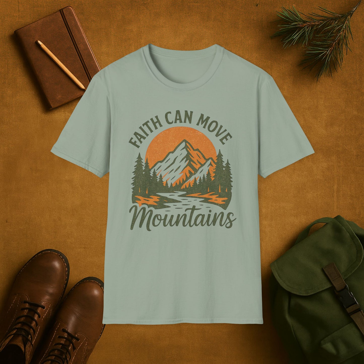 Faith Can Move Mountains Christian T-Shirt