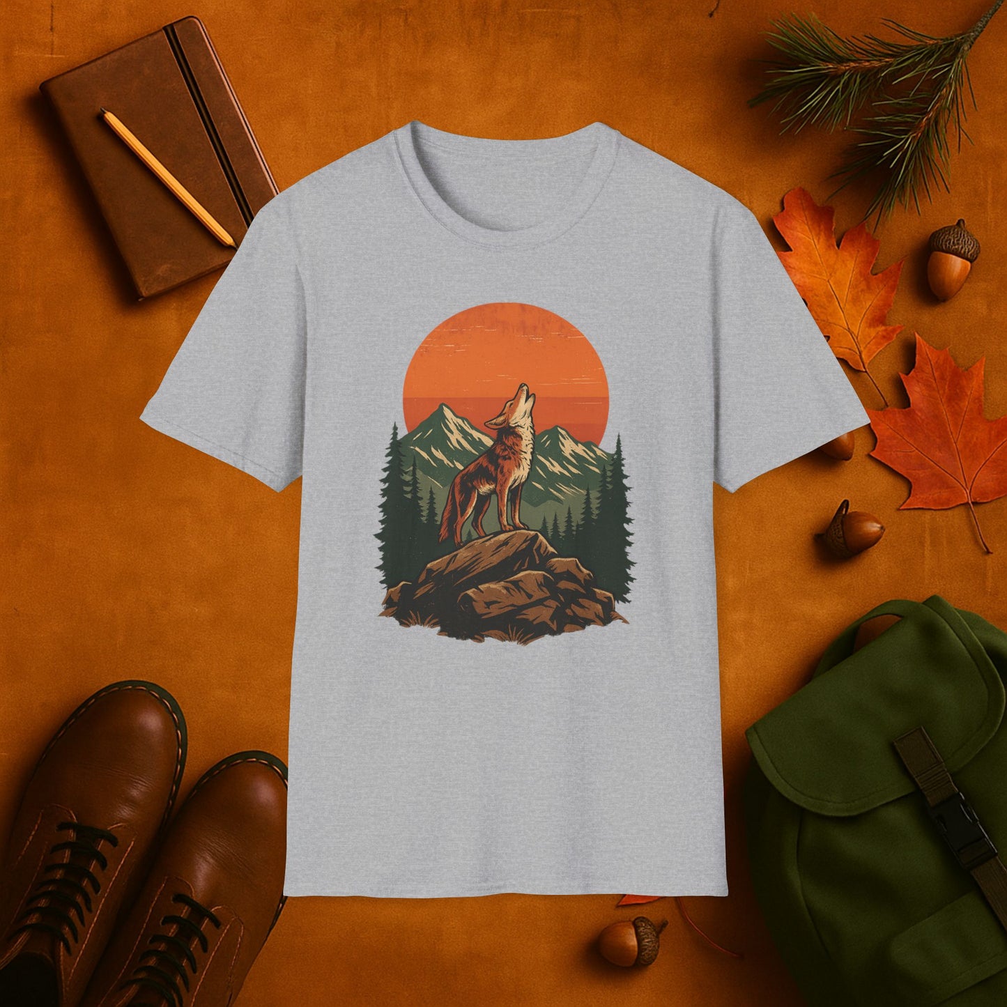 Coyote Harvest Moon T-Shirt