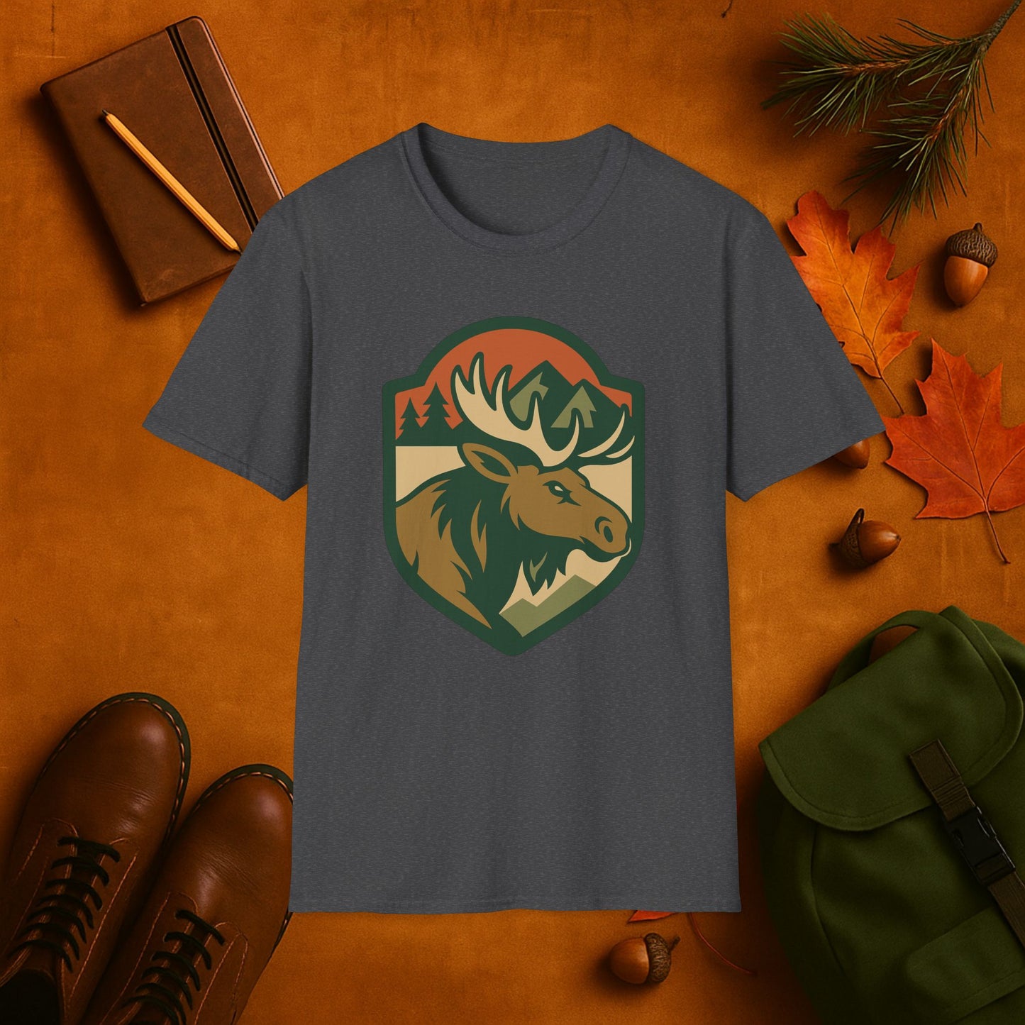 Moose Fall Badge T-Shirt
