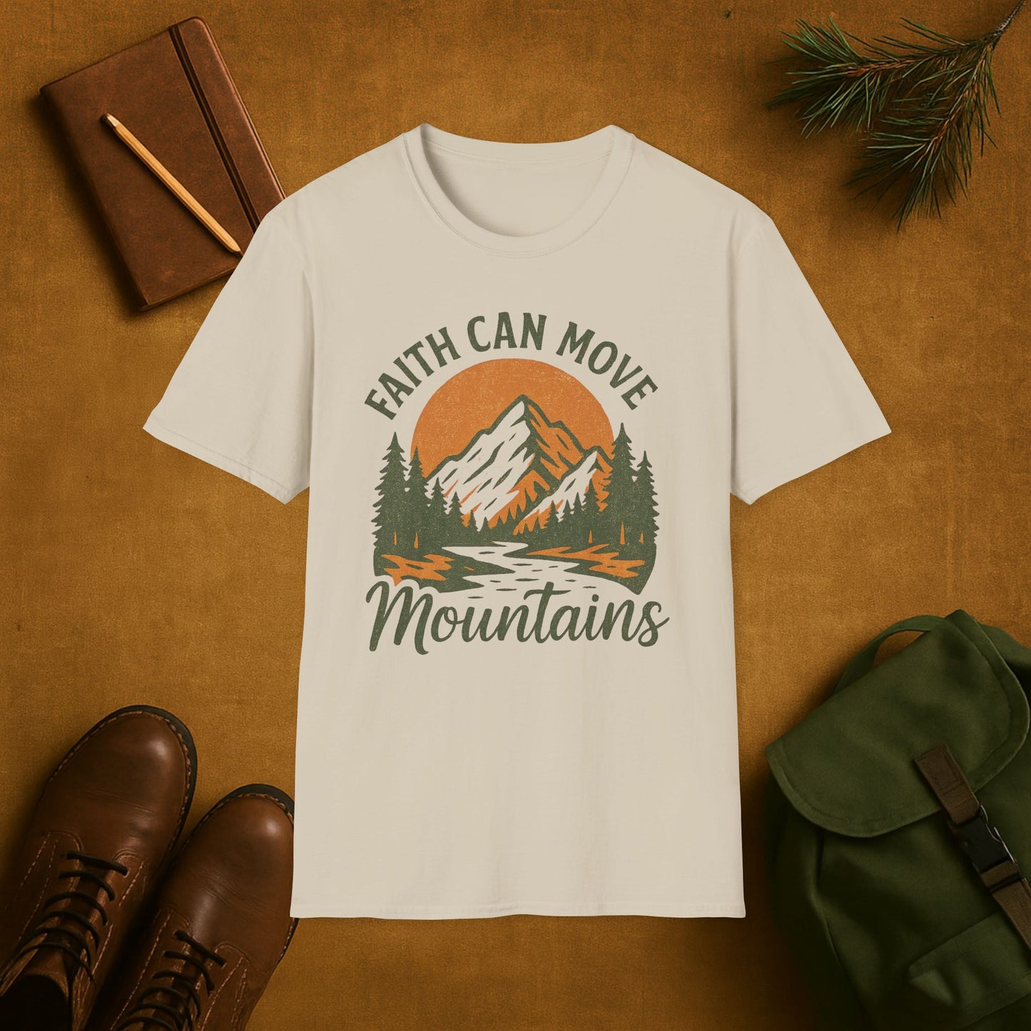Faith Can Move Mountains Christian T-Shirt