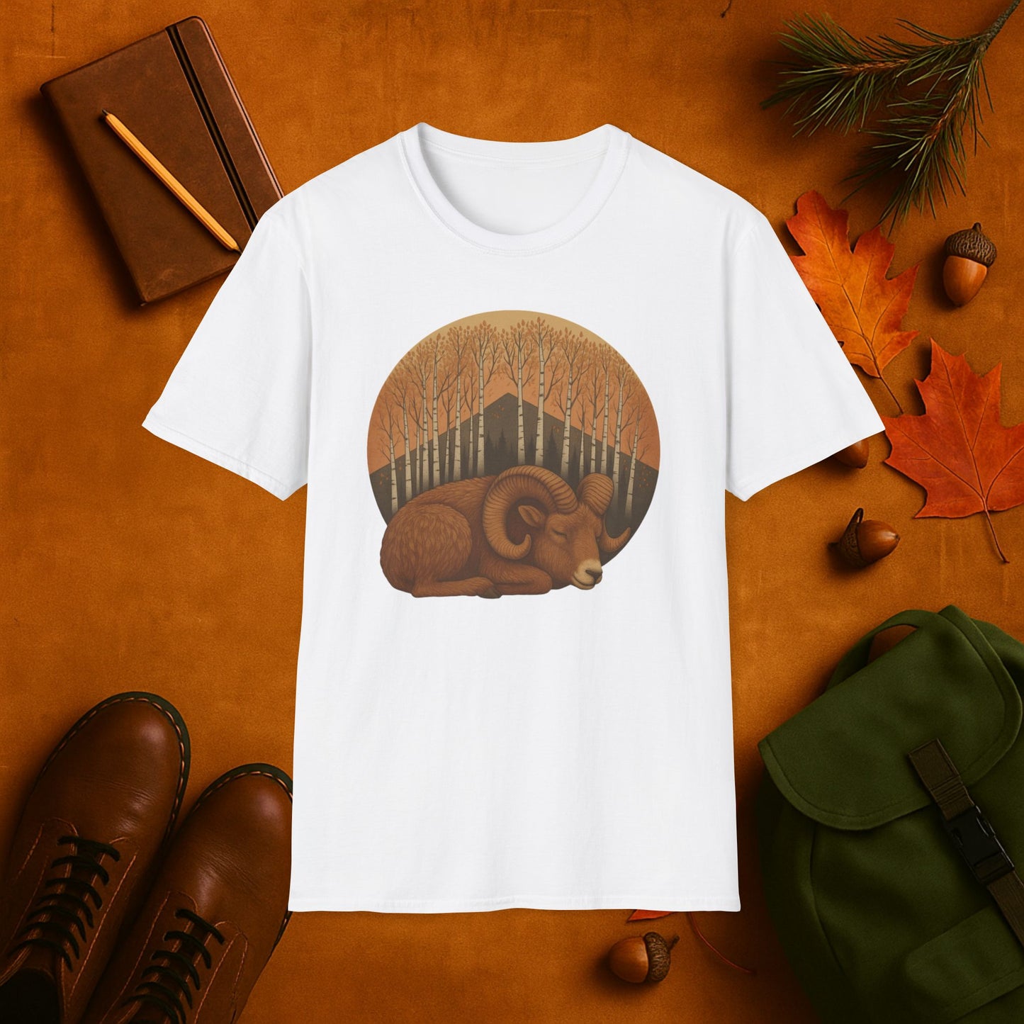 Sleepy Ram Fall Aspens T-Shirt
