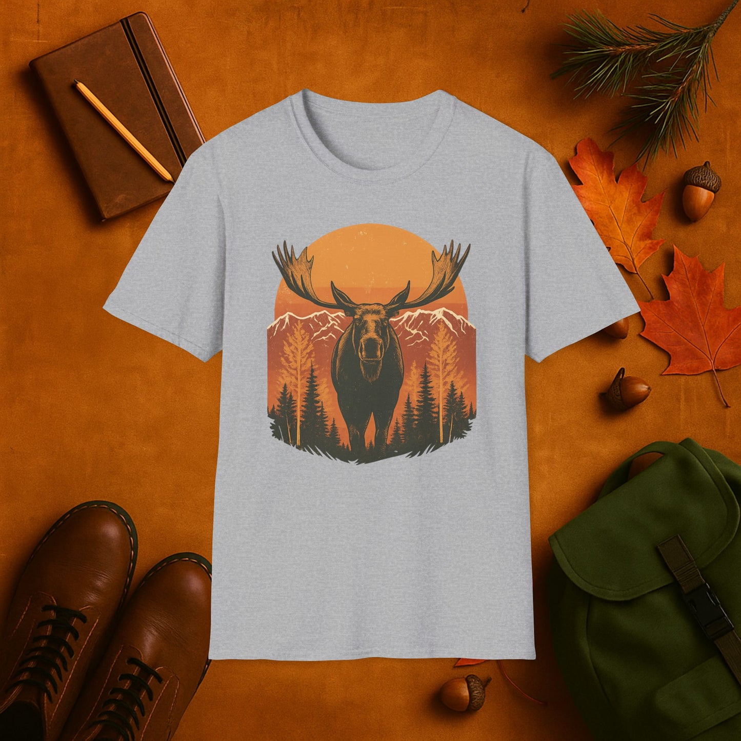 Moose Harvest Moon T-Shirt