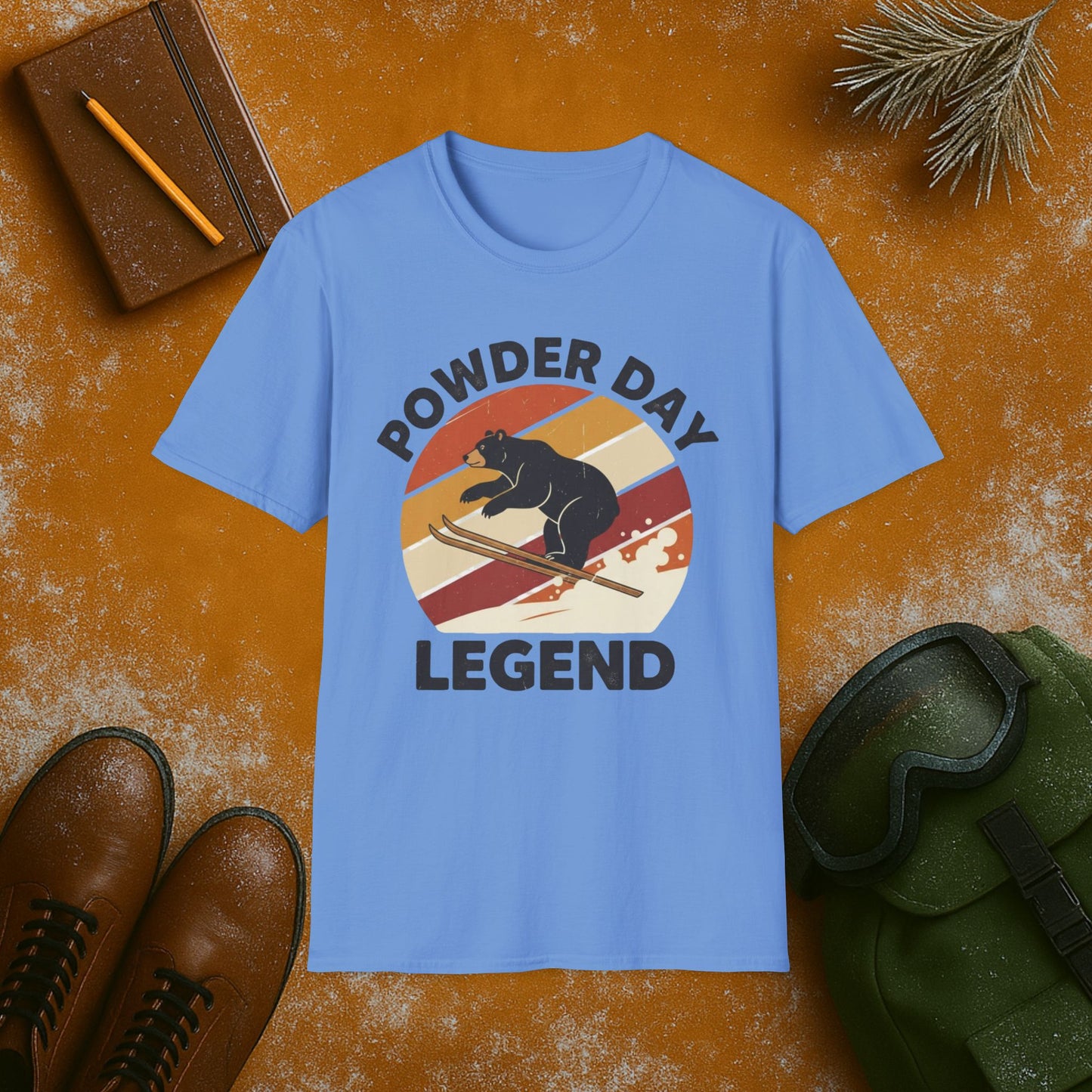 Powder Day Legend Black Bear T-Shirt