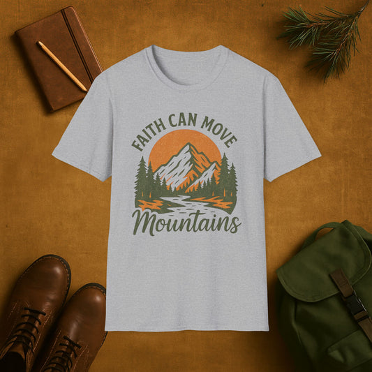 Faith Can Move Mountains Christian T-Shirt