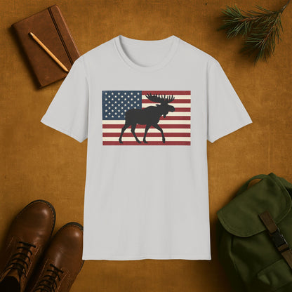 Old Glory Moose T-Shirt