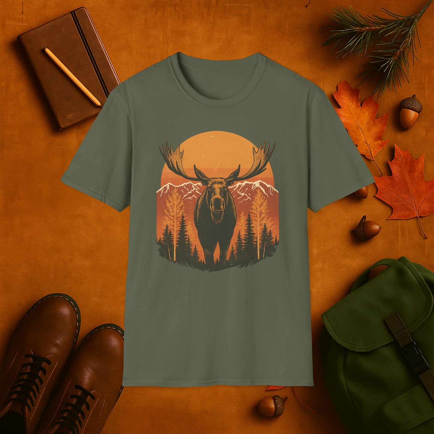 Moose Harvest Moon T-Shirt