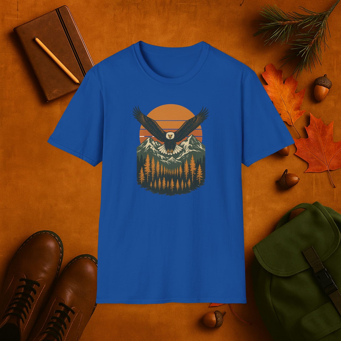 Bald Eagle Harvest Moon T-Shirt
