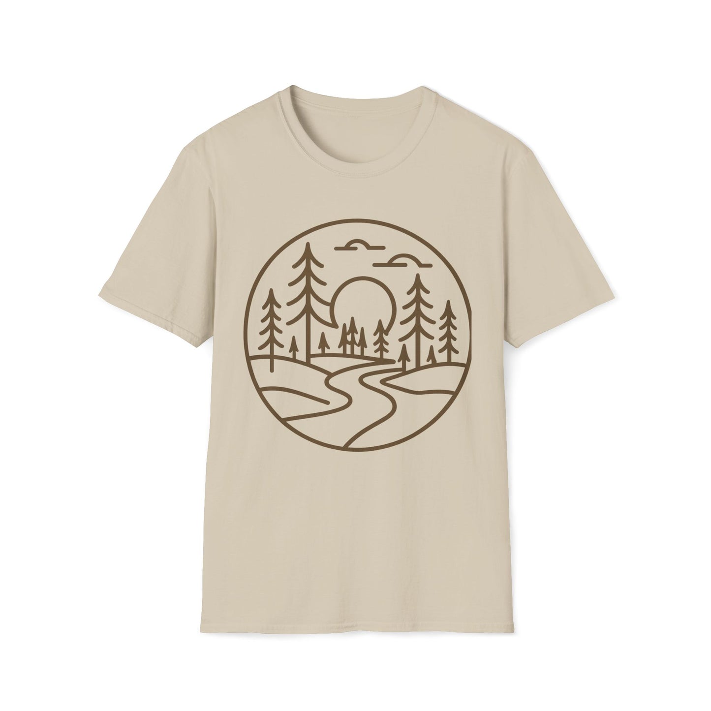 Sunset Pines Minimalist T-Shirt