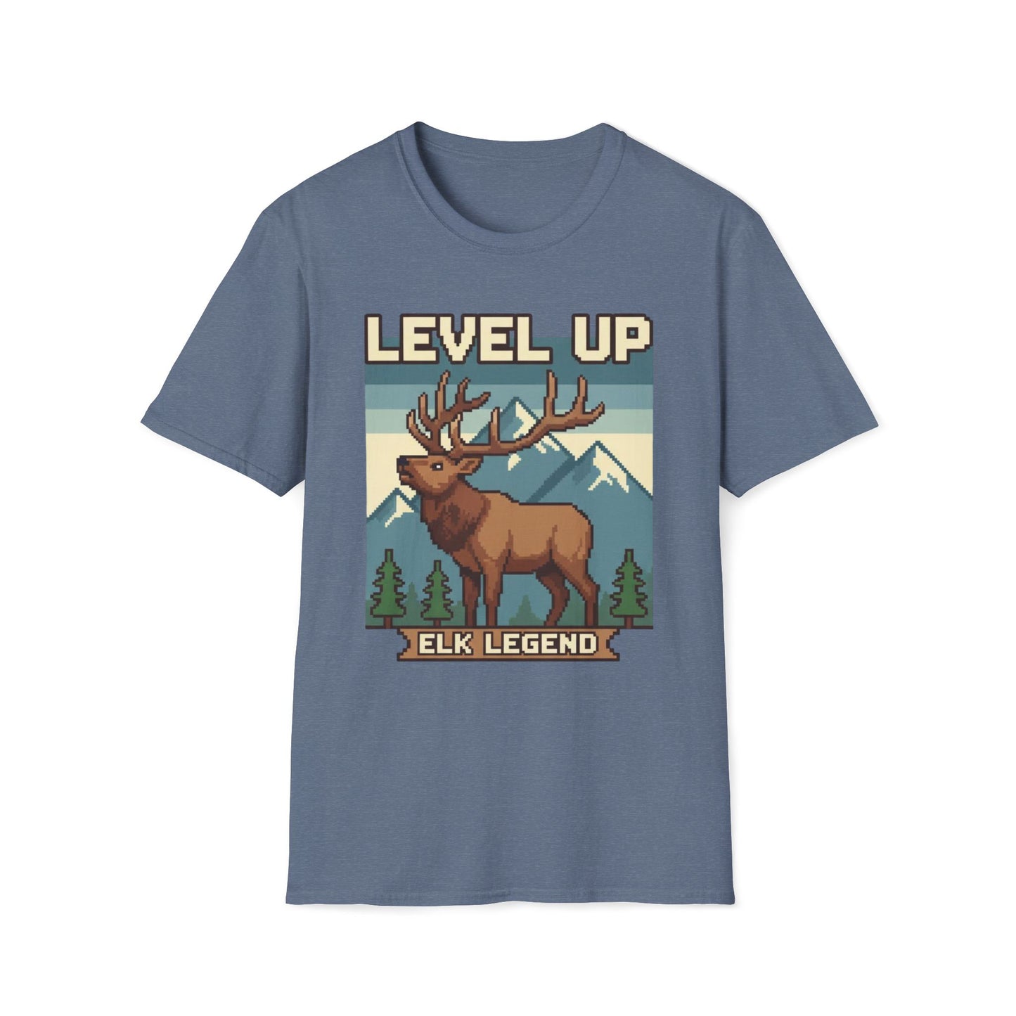 8-Bit Level Up Elk Legend T-Shirt