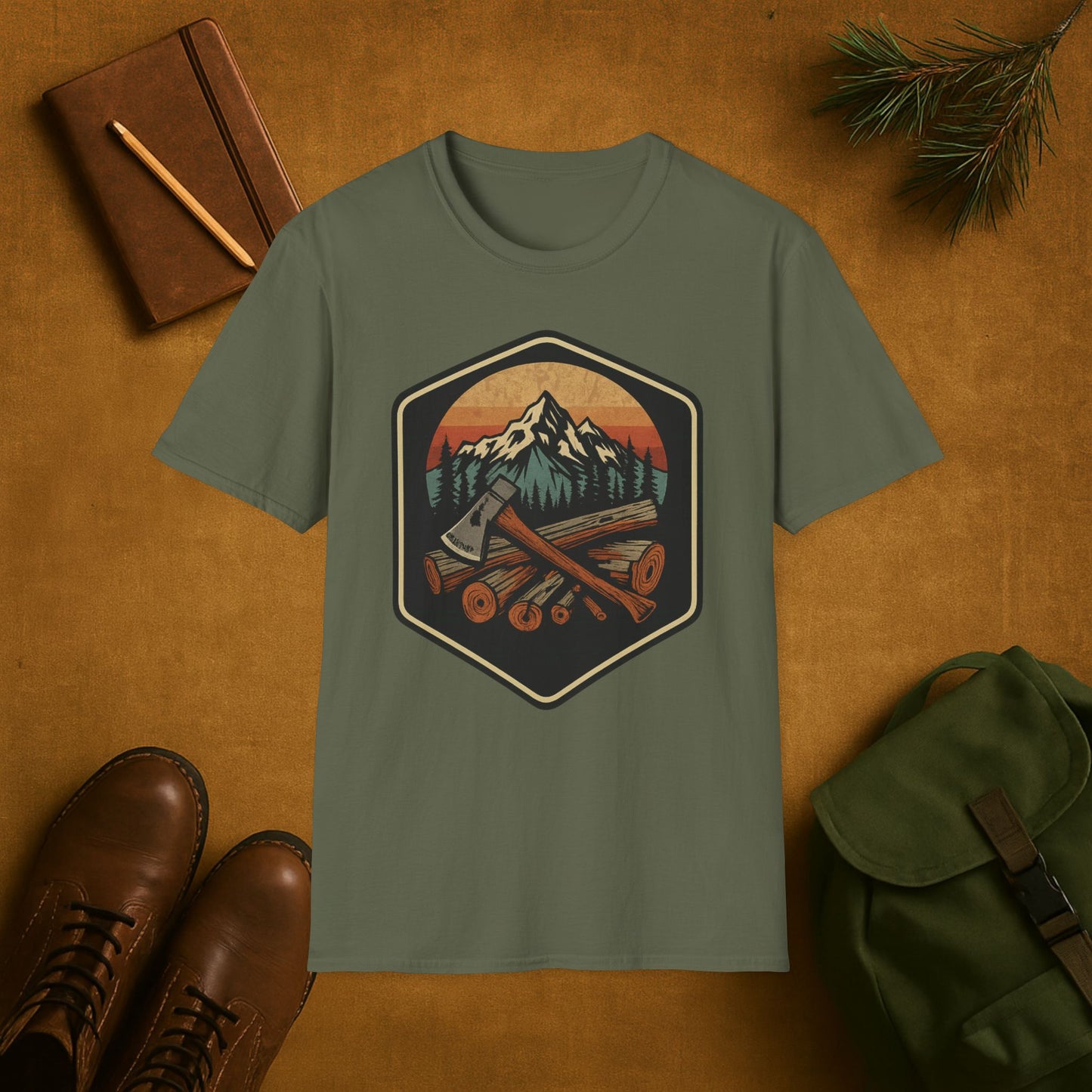 Mountain Logging Axe T-Shirt