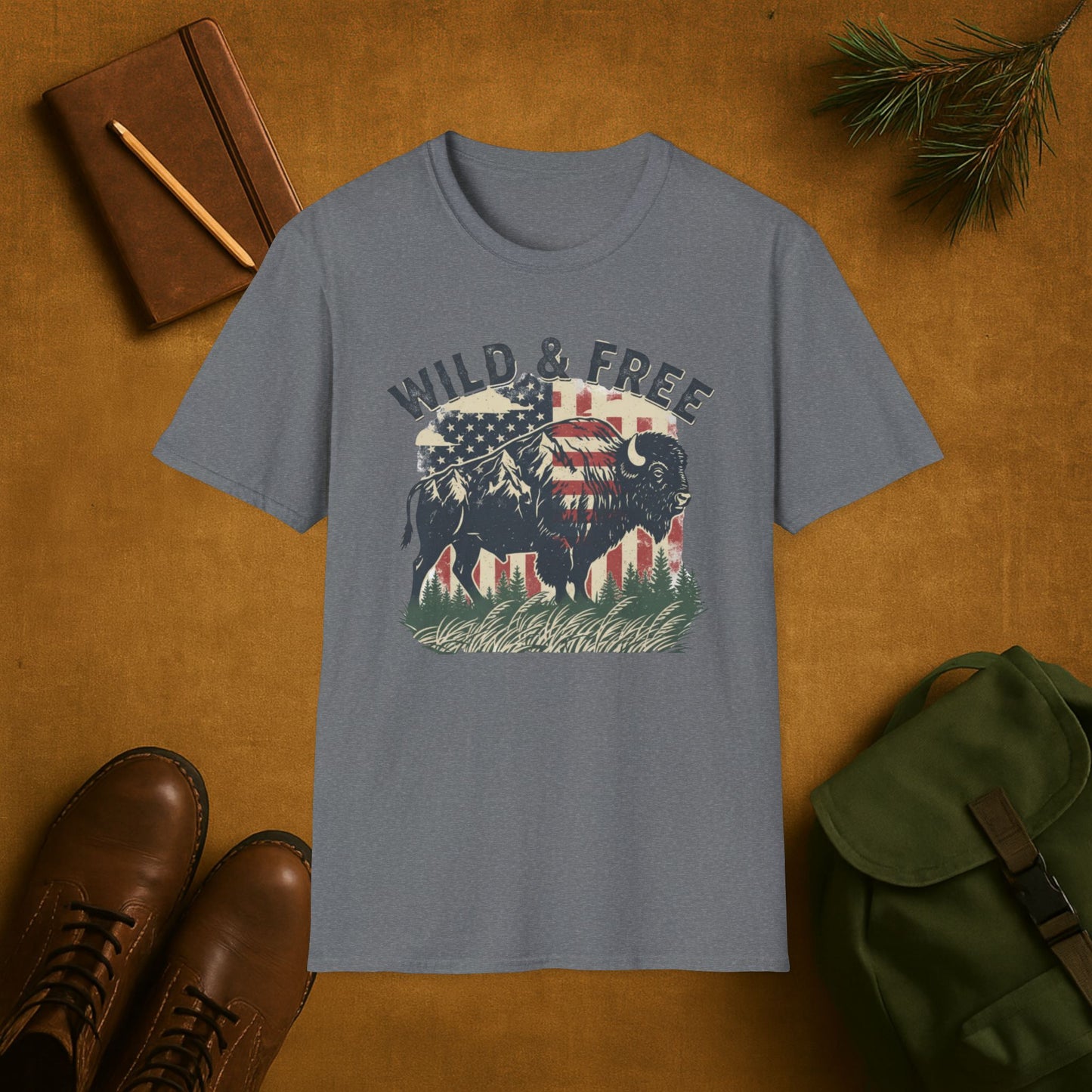 Wild And Free Buffalo T-Shirt