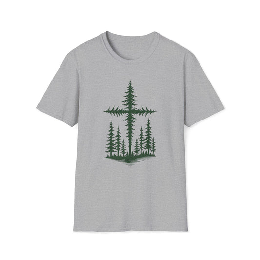 Forest Cross T-Shirt | Christian Outdoors Nature Faith Tee