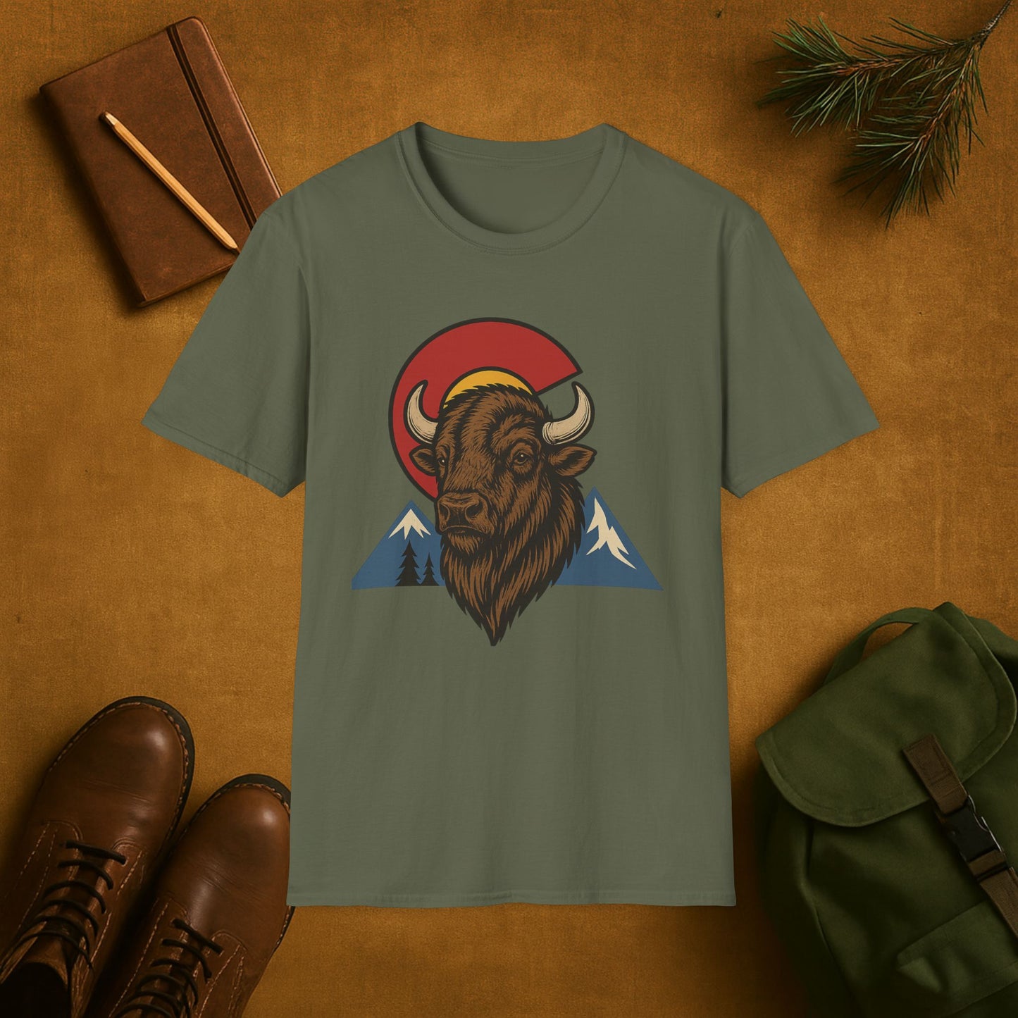 Colorado Wilderness Bison T-shirt