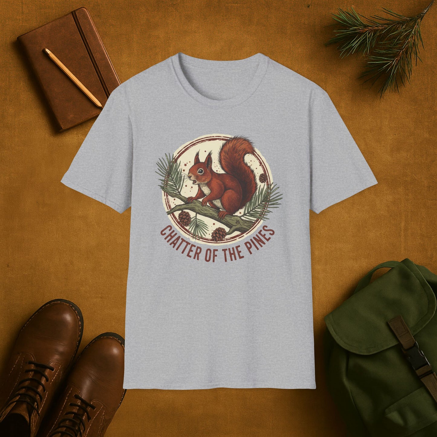 Chatter of the Pines Squirrel T-Shirt