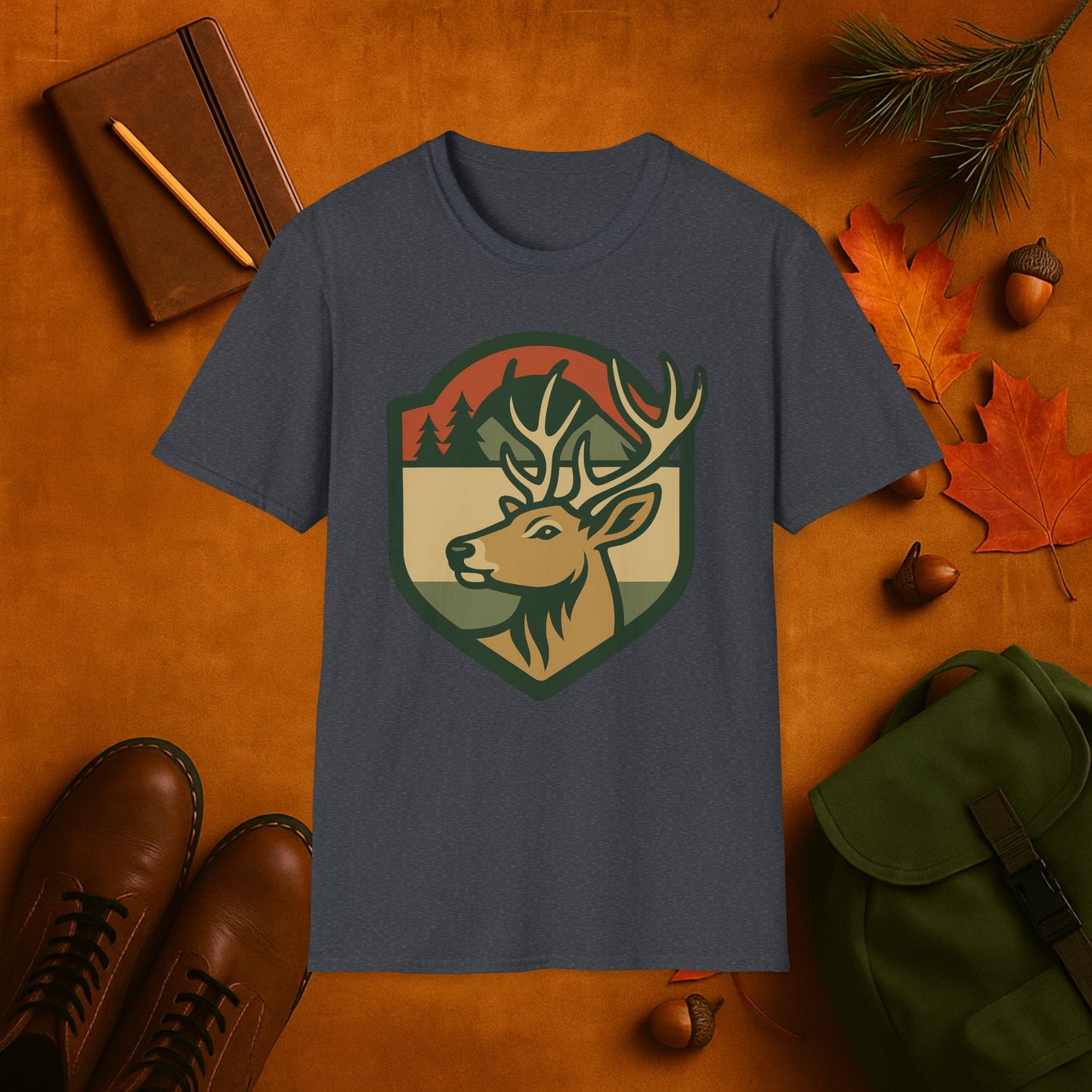 Fall Badge Buck T-Shirt