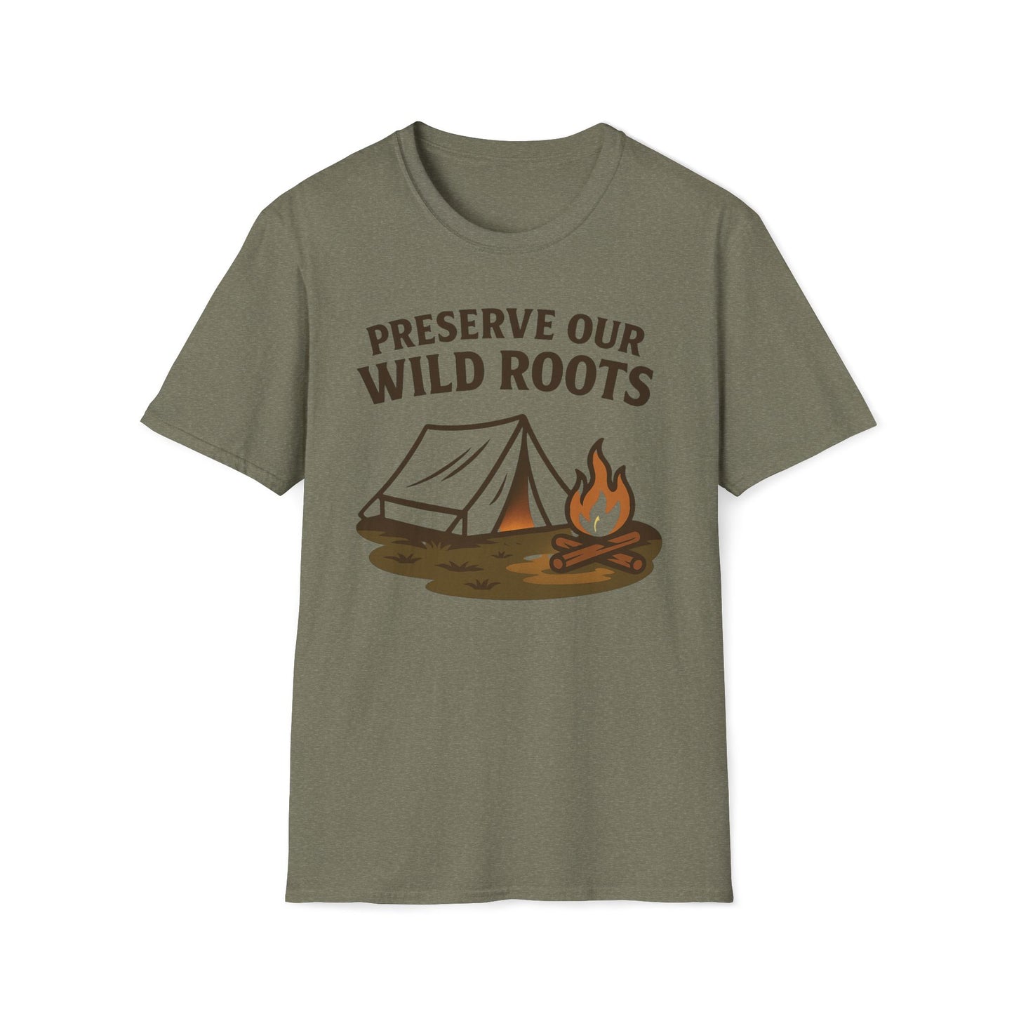 Preserve Our Wild Roots Camping T-Shirt