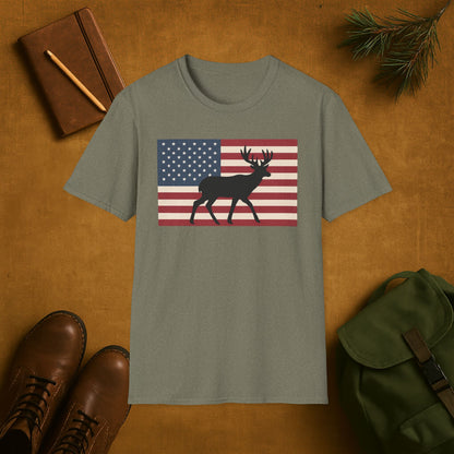 Old Glory Buck T-Shirt