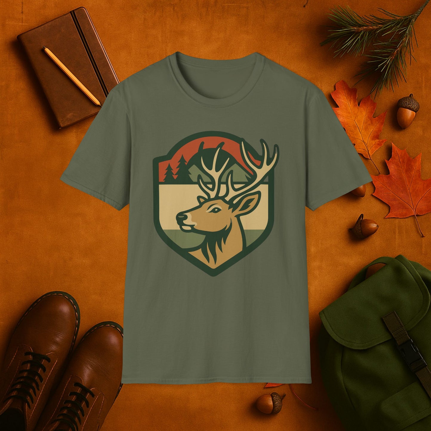 Fall Badge Buck T-Shirt