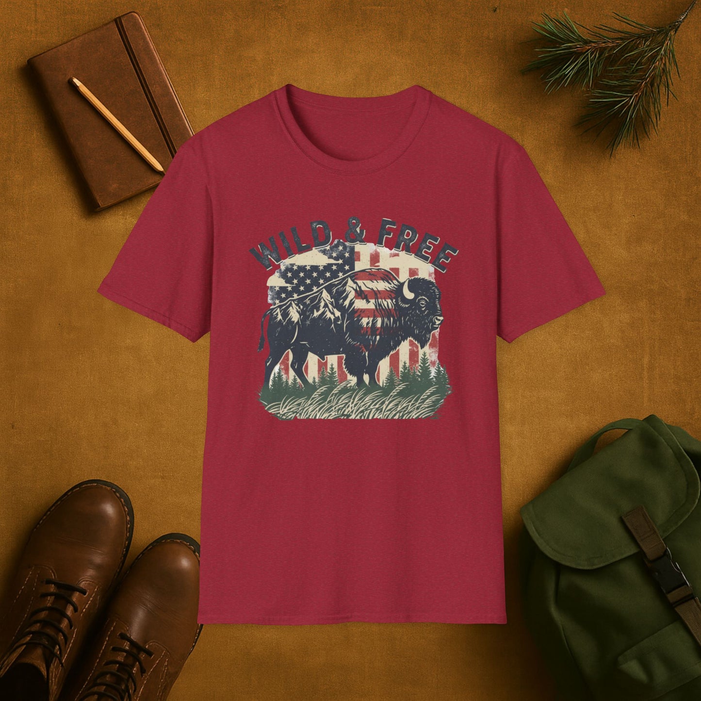 Wild And Free Buffalo T-Shirt