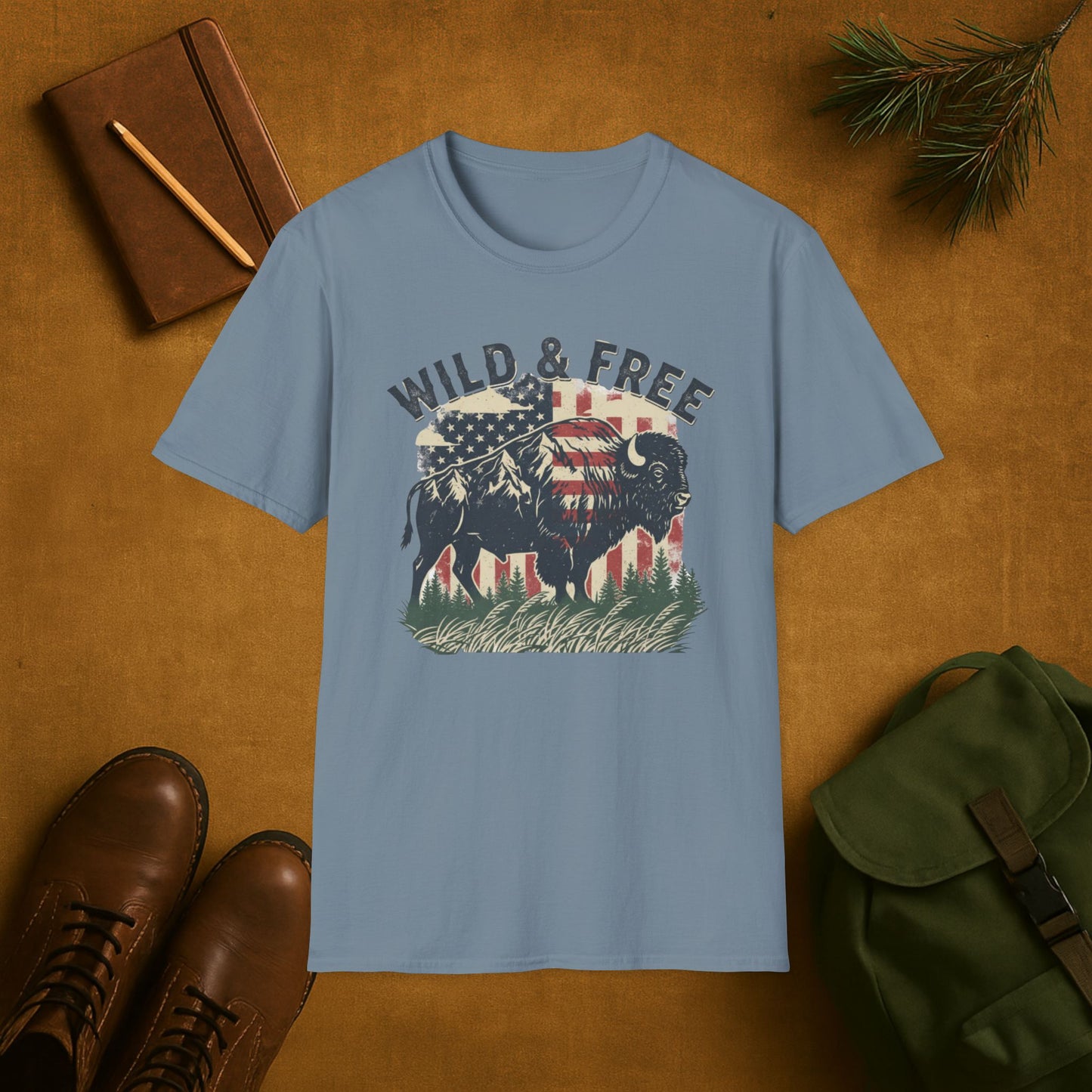 Wild And Free Buffalo T-Shirt