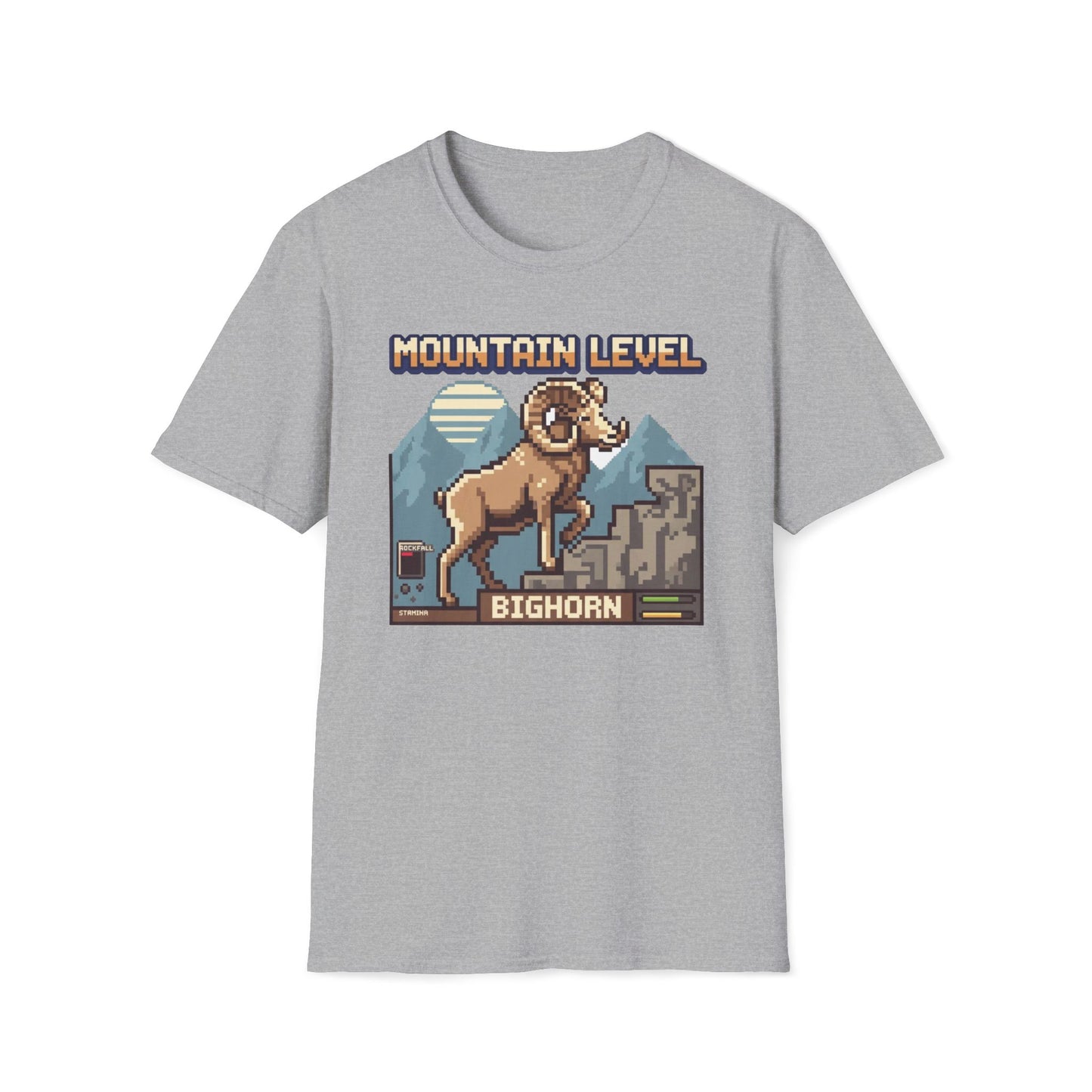 8-Bit Bighorn Mountain Level T-Shirt