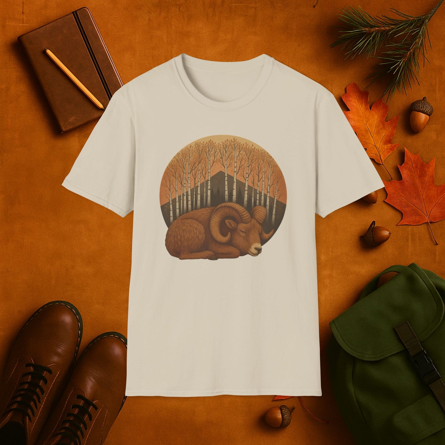 Sleepy Ram Fall Aspens T-Shirt