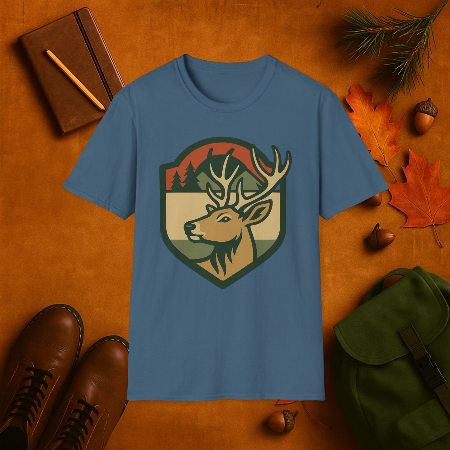 Fall Badge Buck T-Shirt