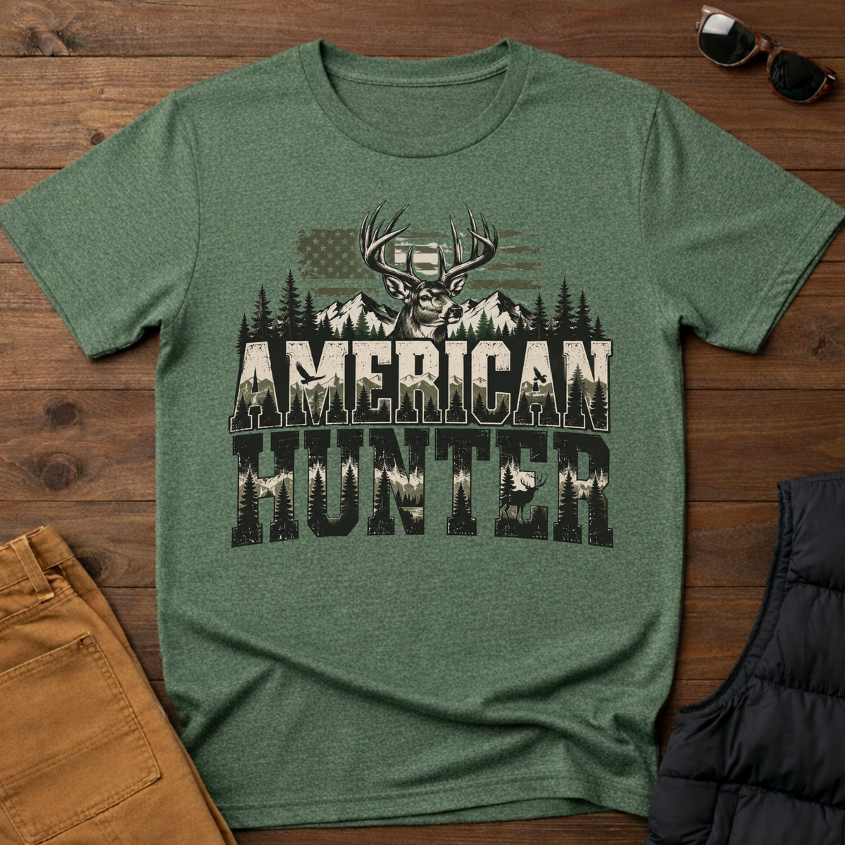 American Hunter Camo Whitetail Tee
