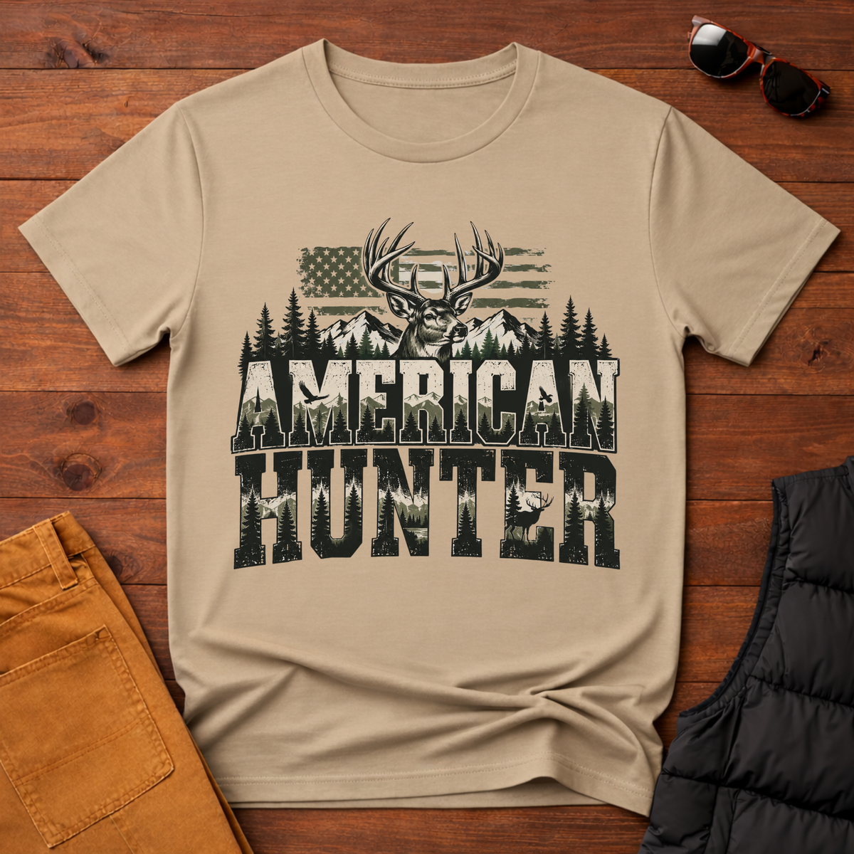 American Hunter Camo Whitetail Tee
