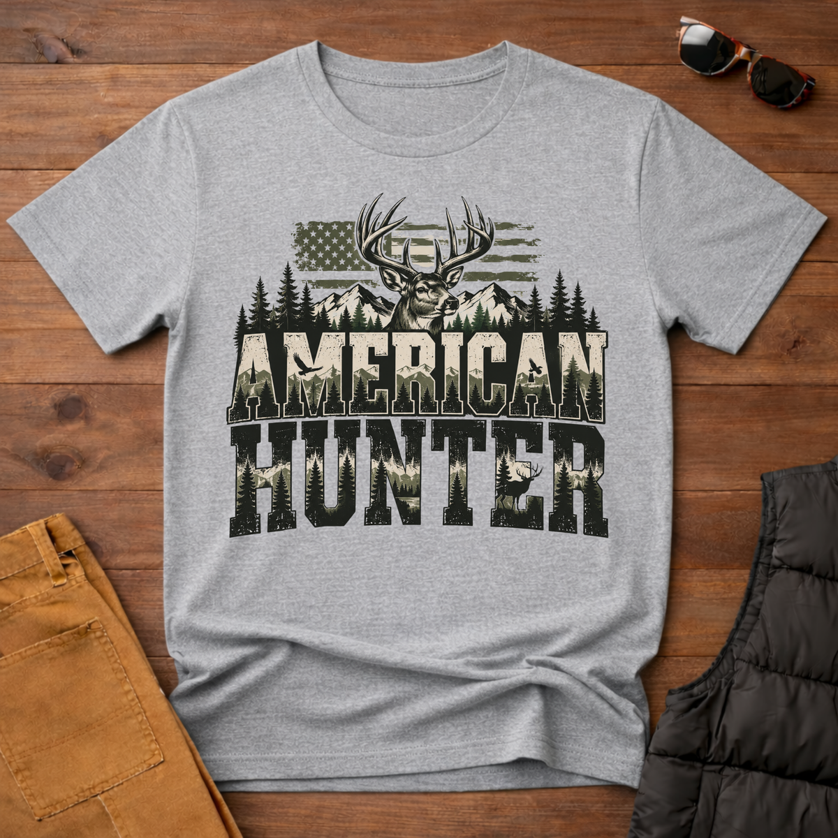 American Hunter Camo Whitetail Tee