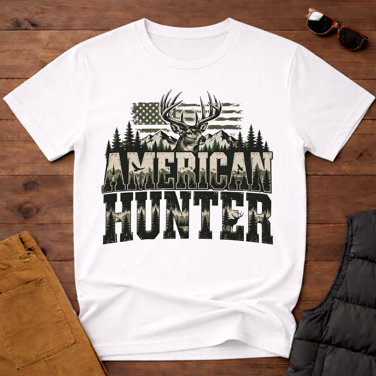 American Hunter Camo Whitetail Tee