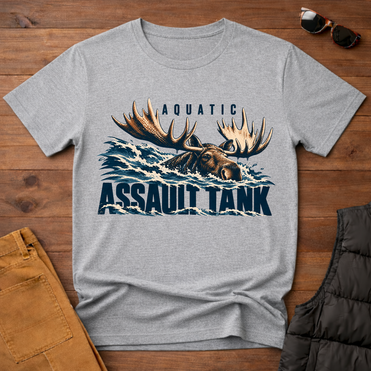 Aquatic Assault Tank Moose Tee