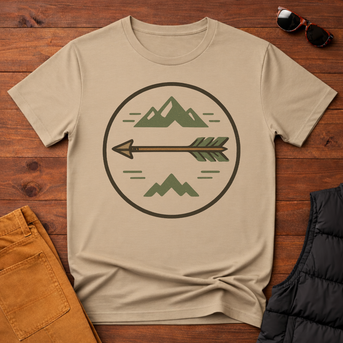 Arrow and Mountain Adventure T-Shirt