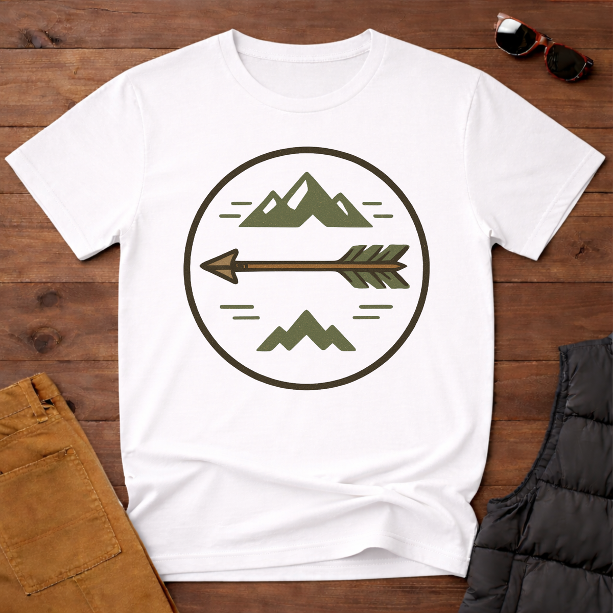 Arrow and Mountain Adventure T-Shirt