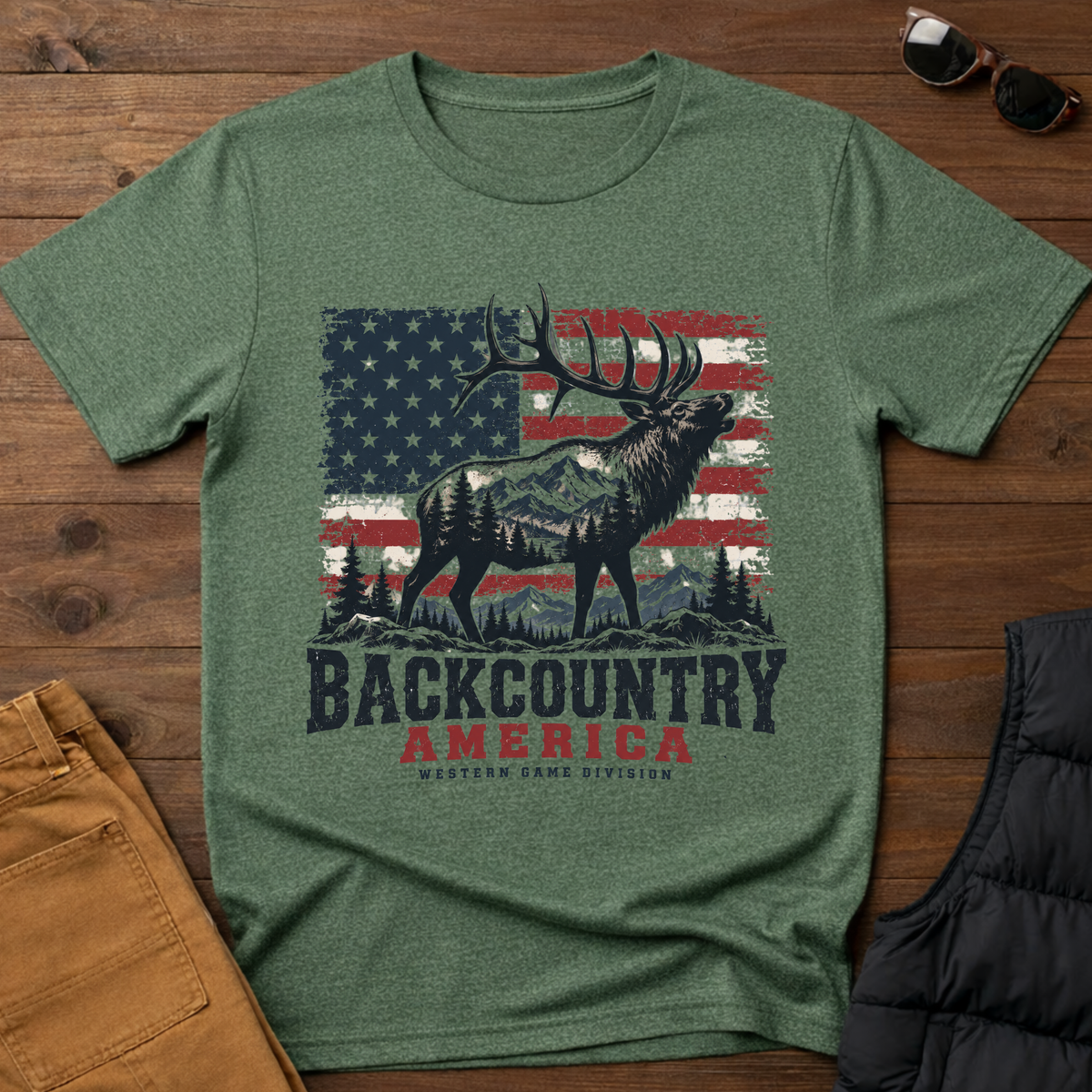 Backcountry America Elk Tee