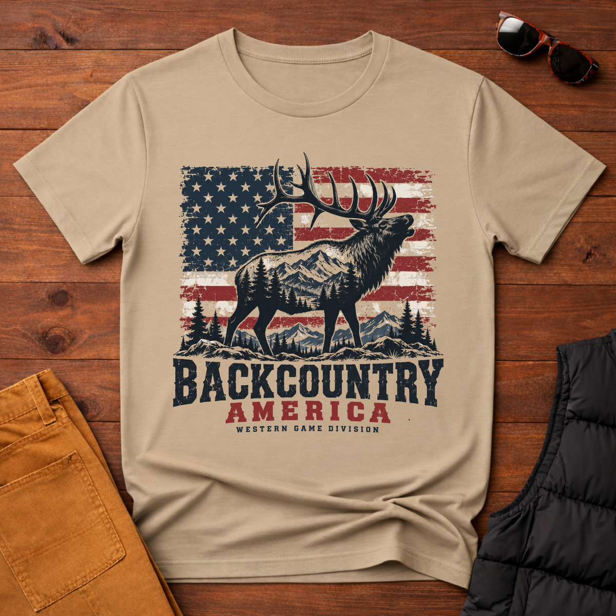 Backcountry America Elk Tee