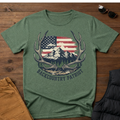 Back Country Patriot-Vintage Elk Antler American T-Shirt