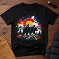 Bear Sunset Splatter T-Shirt