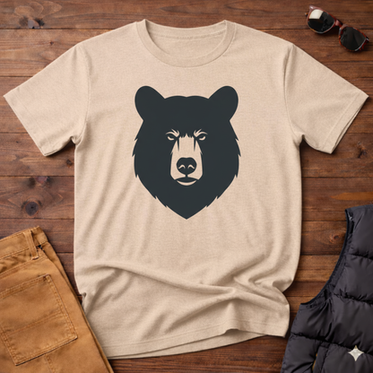 Black Bear Head  T-Shirt