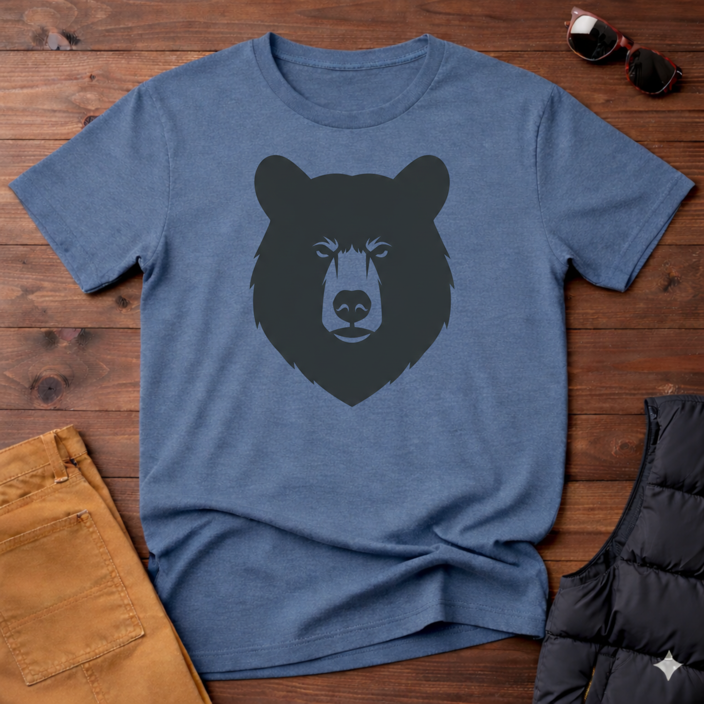 Black Bear Head  T-Shirt